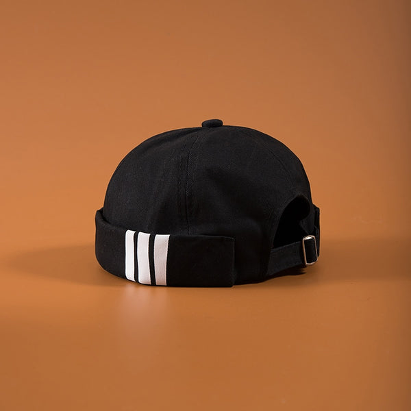 Men's Summer Cotton Brimless Skullies Cap Vintage Urban Unique Street Portable Docker Hats Multipurpose Miki Beanie Hat