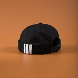 Men's Summer Cotton Brimless Skullies Cap Vintage Urban Unique Street Portable Docker Hats Multipurpose Miki Beanie Hat
