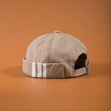 Men's Summer Cotton Brimless Skullies Cap Vintage Urban Unique Street Portable Docker Hats Multipurpose Miki Beanie Hat