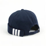 Men's Summer Cotton Brimless Skullies Cap Vintage Urban Unique Street Portable Docker Hats Multipurpose Miki Beanie Hat