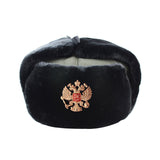 Hat Russian Army Military Hats Pilot Police Polyester Hat 2019 Winter Men Snow Skiing Cap With Earmuffs 55-60 Cm