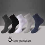 Brand Pairs /Lot Cotton Socks For Men Black Business Breathable Deodorant Crew Male Sock Meias Gift Plus size42-45 New 2020 Hot