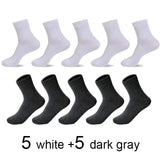Brand Pairs /Lot Cotton Socks For Men Black Business Breathable Deodorant Crew Male Sock Meias Gift Plus size42-45 New 2020 Hot