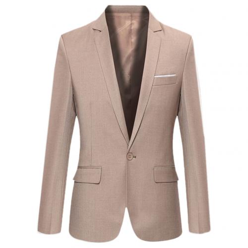 Men Business Blazers Spring Autumn Formal Men's Coat Male Fashion Solid Color Blazer Long Sleeve Lapel S-lim and Fits suit