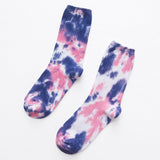2019 Cotton Skate Socks Men Women Sock Knee-high Funny Cycling Running Hiking Tie Dye Sox  Harajuku Hip Hop Happy Socks