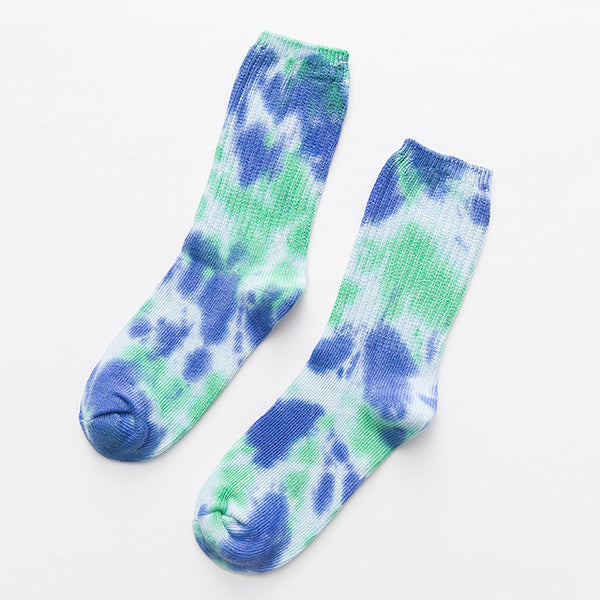 2019 Cotton Skate Socks Men Women Sock Knee-high Funny Cycling Running Hiking Tie Dye Sox  Harajuku Hip Hop Happy Socks