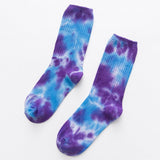 2019 Cotton Skate Socks Men Women Sock Knee-high Funny Cycling Running Hiking Tie Dye Sox  Harajuku Hip Hop Happy Socks