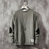 2019 New Sweater Men Long Sleeves Autumn Winter Pullover Knitted O-Neck Plus Asian Size 5XL