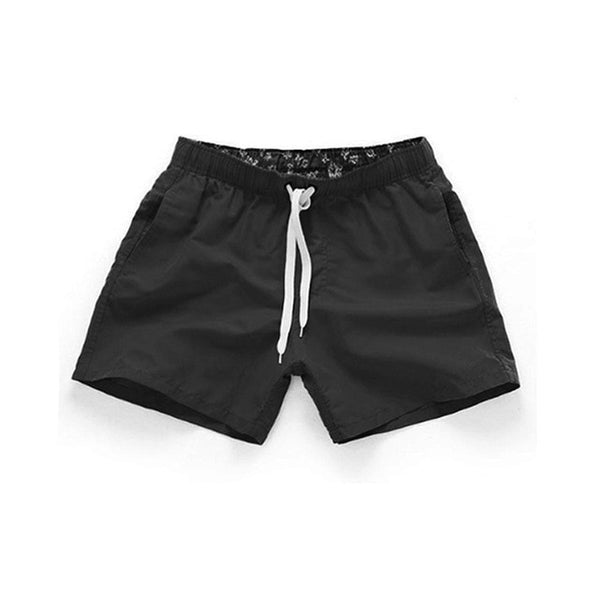 Summer Men's Shorts Casual Mid Waist Beach Shorts Solid Straight Drawstring Shorts Four Colors S-2XL