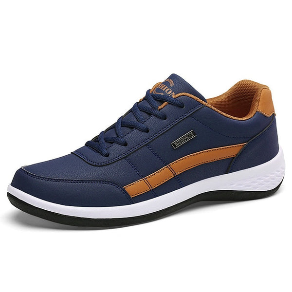 NAUSK Fashion Men Sneakers for Men Casual Shoes Breathable Lace Up Mens Casual Shoes Spring Leather Shoes Men Chaussure Homme