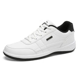 NAUSK Fashion Men Sneakers for Men Casual Shoes Breathable Lace Up Mens Casual Shoes Spring Leather Shoes Men Chaussure Homme