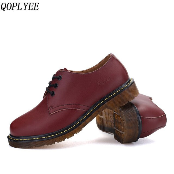 Men Ankle Boots Fashion Shoes Lace-up Low Help Men Martens Boots Soulier Dr Homme Wear Resistent Men Loafers Shoes Spilt Leather