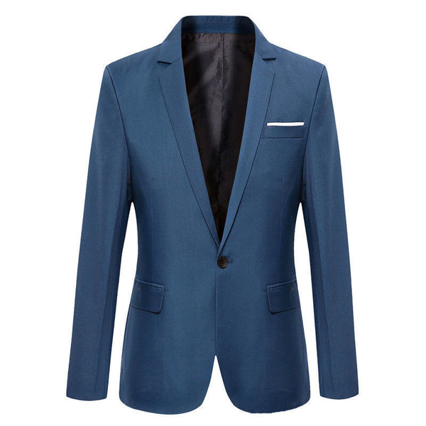Blazers de negócios blazers de um botão de blazer de negócios masculino novo tamanho grande blazers
