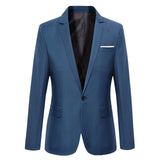 Blazers de negócios blazers de um botão de blazer de negócios masculino novo tamanho grande blazers