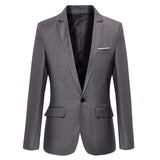 Blazers de negócios blazers de um botão de blazer de negócios masculino novo tamanho grande blazers