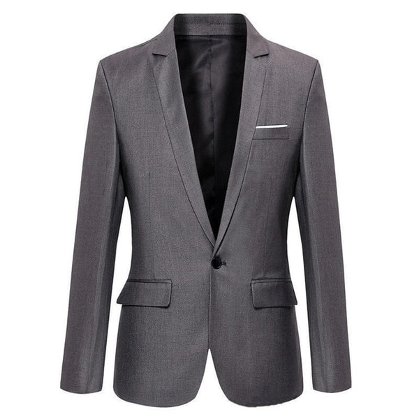 Blazers de negócios blazers de um botão de blazer de negócios masculino novo tamanho grande blazers