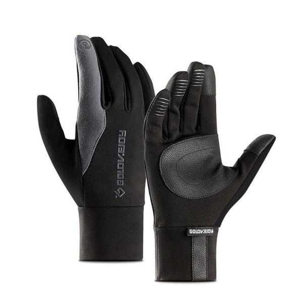Mens Unisex Leather Gloves Touch Screen Thinsulate Lined Driving Warm Gloves Winter Keep Warm Mittens Male