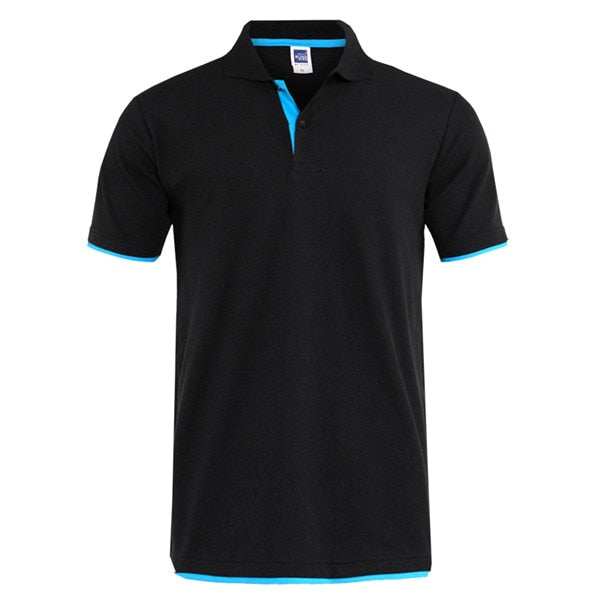Camisa Polo Mens Marcas de Roupas de Verão 2019 Algodão Camisas Pólo de Manga Curta Homens Tamanho Grande Camisa Polos Camisa