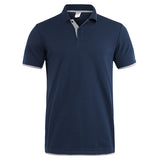 Camisa Polo Mens Marcas de Roupas de Verão 2019 Algodão Camisas Pólo de Manga Curta Homens Tamanho Grande Camisa Polos Camisa