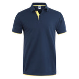 Camisa Polo Mens Marcas de Roupas de Verão 2019 Algodão Camisas Pólo de Manga Curta Homens Tamanho Grande Camisa Polos Camisa