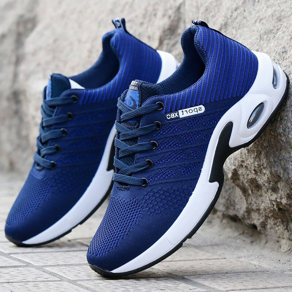 Vulcanizado sapatos dos homens tênis 2020 moda verão malha de ar respirável cunhas tênis para homem mais tamanho 38-44
