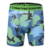 Mens Compression Shorts Summer Camouflage Casual Shorts Print Bodybuilding Tights Camo Shorts Fitness Male's Shorts