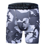 Mens Compression Shorts Summer Camouflage Casual Shorts Print Bodybuilding Tights Camo Shorts Fitness Male's Shorts