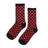 Korea Harajuku Trend Women Checkerboard Socks Geometric Checkered Socks Men Hip Hop Cotton Unisex Streetwear Novelty Socks
