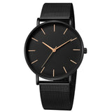 2019 simplicidad reloj moderno de cuarzo pulsera de malla de acero inoxidable para mujer pulsera Casual de alta calidad para mujer Montre Femme Q30
