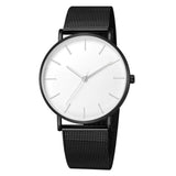 2019 simplicidad reloj moderno de cuarzo pulsera de malla de acero inoxidable para mujer pulsera Casual de alta calidad para mujer Montre Femme Q30