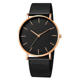 2019 simplicidad reloj moderno de cuarzo pulsera de malla de acero inoxidable para mujer pulsera Casual de alta calidad para mujer Montre Femme Q30