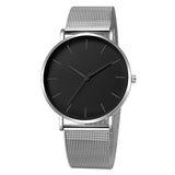 2019 simplicidad reloj moderno de cuarzo pulsera de malla de acero inoxidable para mujer pulsera Casual de alta calidad para mujer Montre Femme Q30