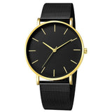 2019 simplicidad reloj moderno de cuarzo pulsera de malla de acero inoxidable para mujer pulsera Casual de alta calidad para mujer Montre Femme Q30